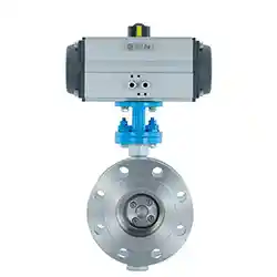 Pneumatic Hard Seal Flange Butterfly Valve